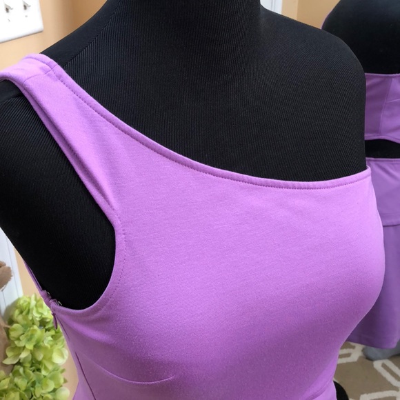 BCBGeneration One Shoulder Dress - Sz 12 - Picture 3 of 6