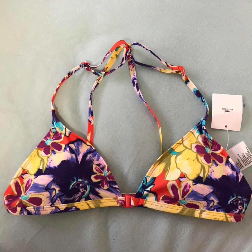 Urban Outfitters floral bikini top