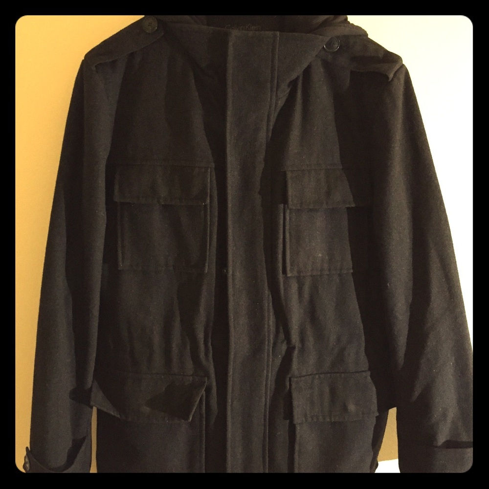 Calvin Klein Men's Coat w detachable hood