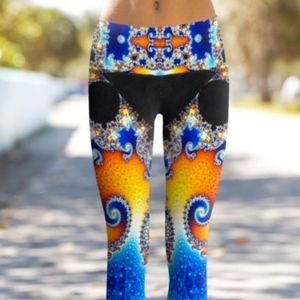 High waist Mandel spiral leggings |brand new w tag