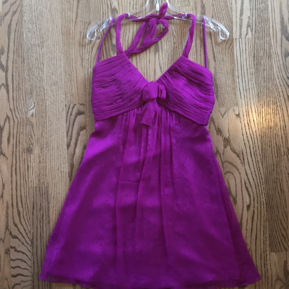 Amsale silk cocktail dress size 2