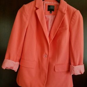 Coral blazer. Worn once.
