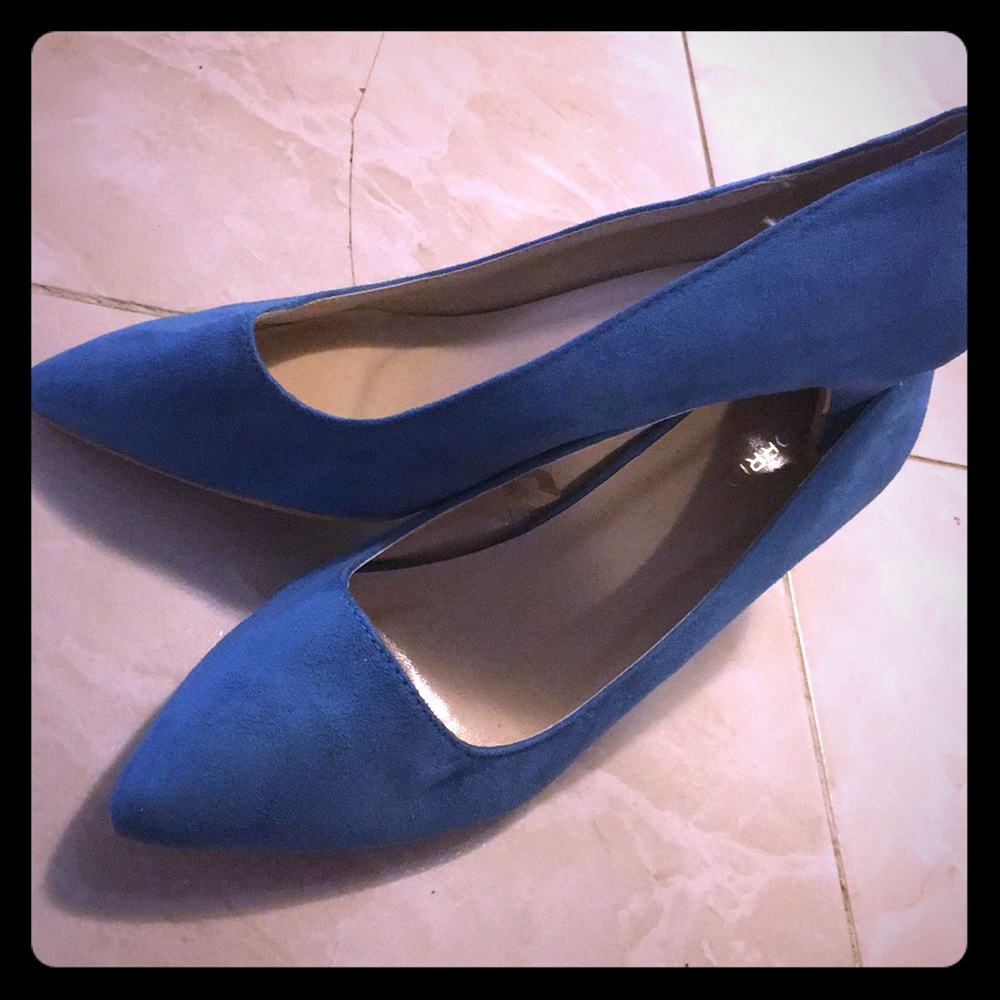 Torrid: Like New, Blue Suede Heels