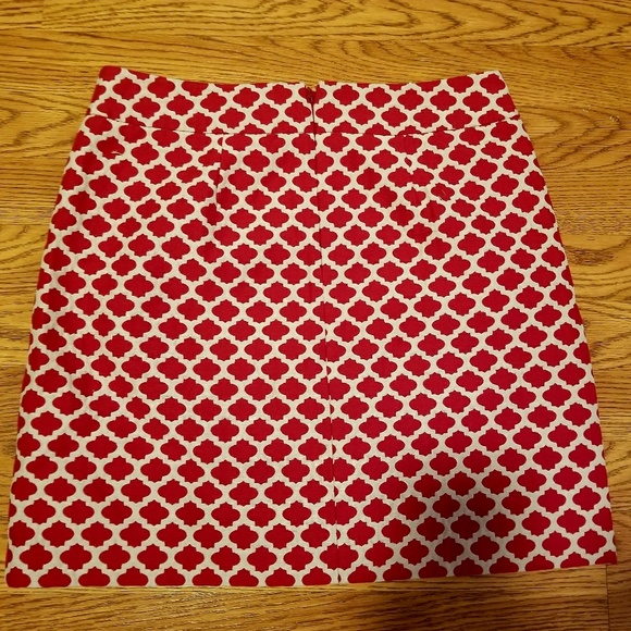 Ann Taylor Loft Red & White Candy Cane Mini Skirt - Picture 7 of 8