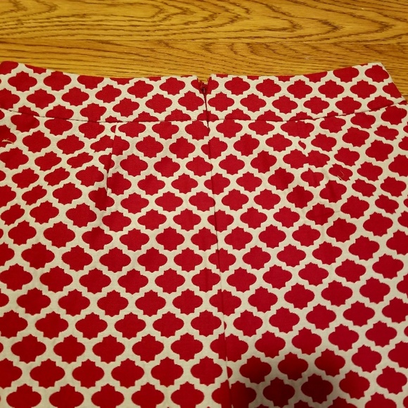 Ann Taylor Loft Red & White Candy Cane Mini Skirt - Picture 8 of 8