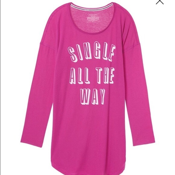 Vs single all the way Christmas Sleepshirt - Picture 2 of 3