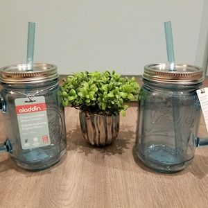 Aladdin 20 oz insulated mason jar 2 pc