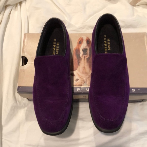 purple hush puppies