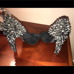 Spiked Sam Edelman peep toe heels