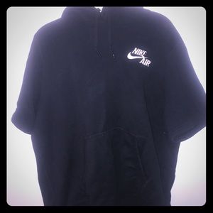 Nike athletic short sleeve hoodie