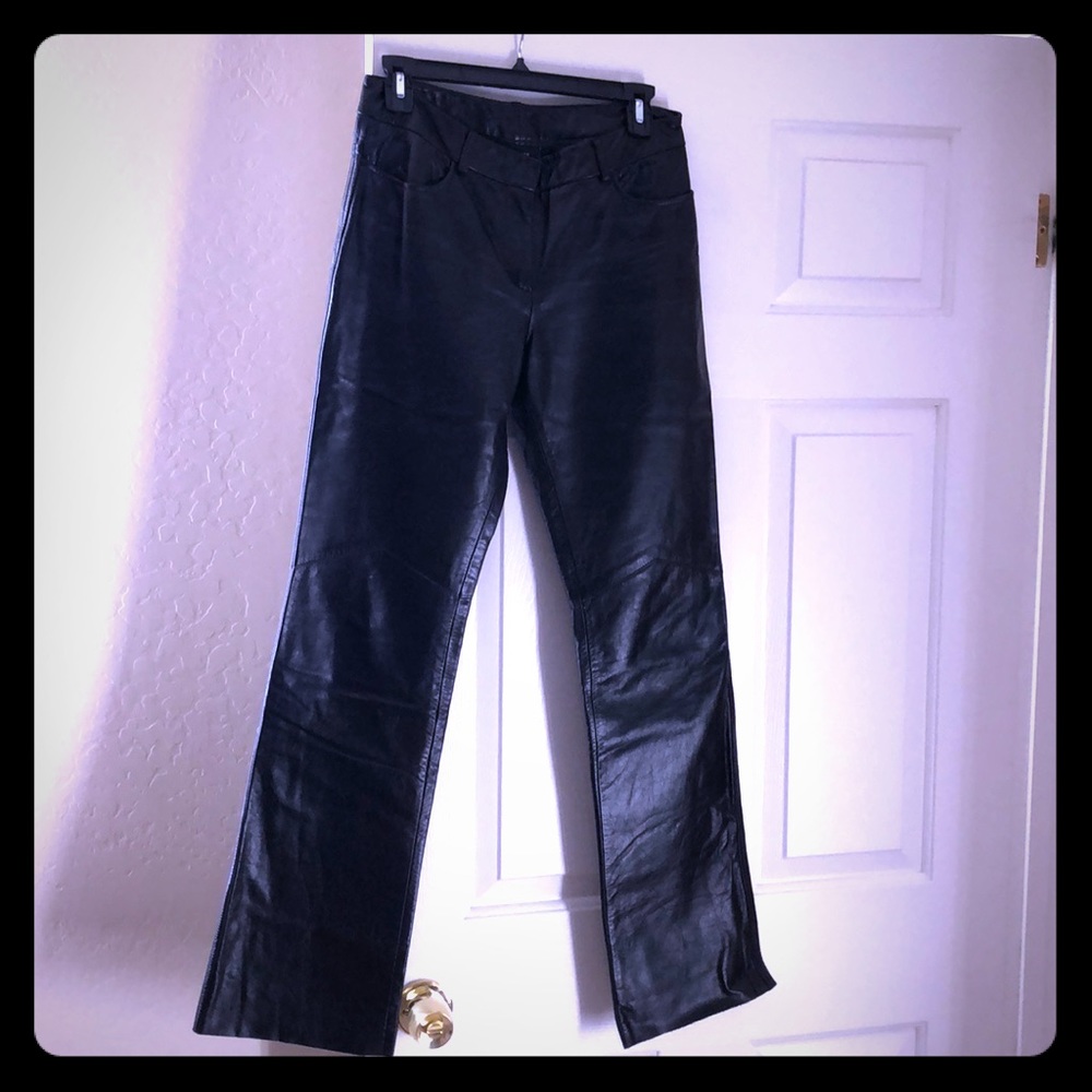 Black leather Pants