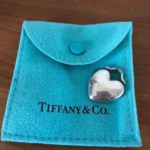 Tiffany’s silver puff heart pendant