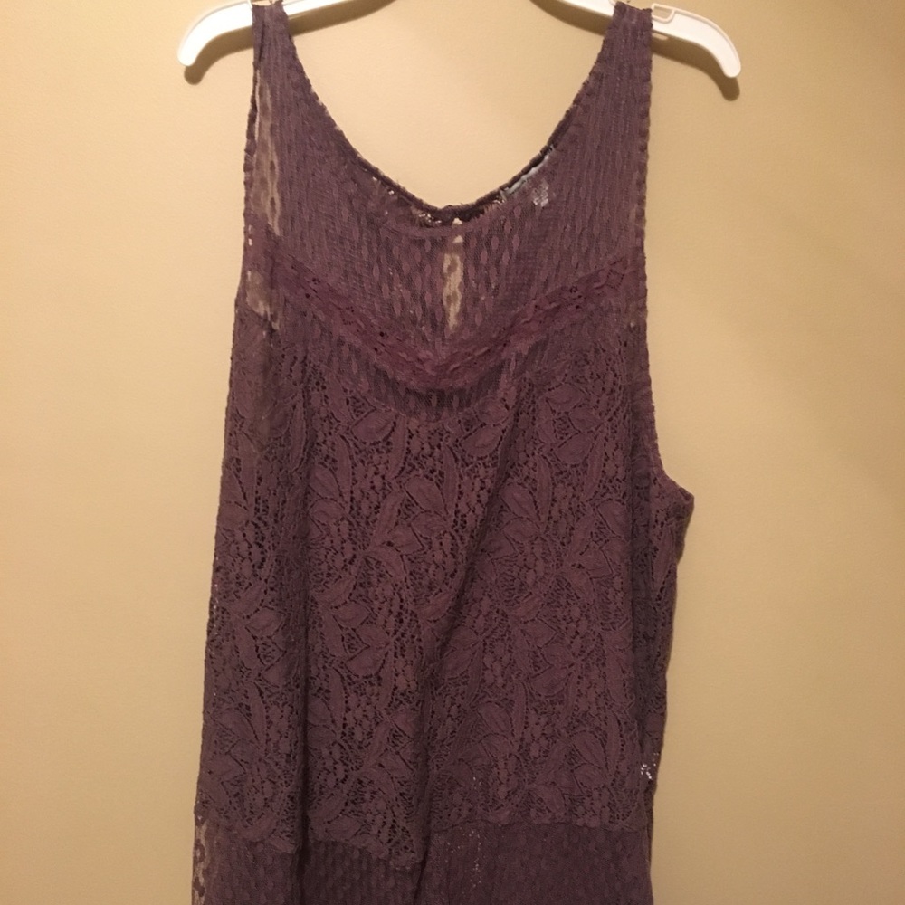 Purple Lace American Eagle tank top