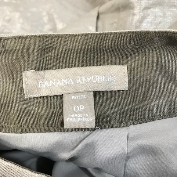 Banana Republic 0P Silver Foil Pleated Skirt - Picture 7 of 7