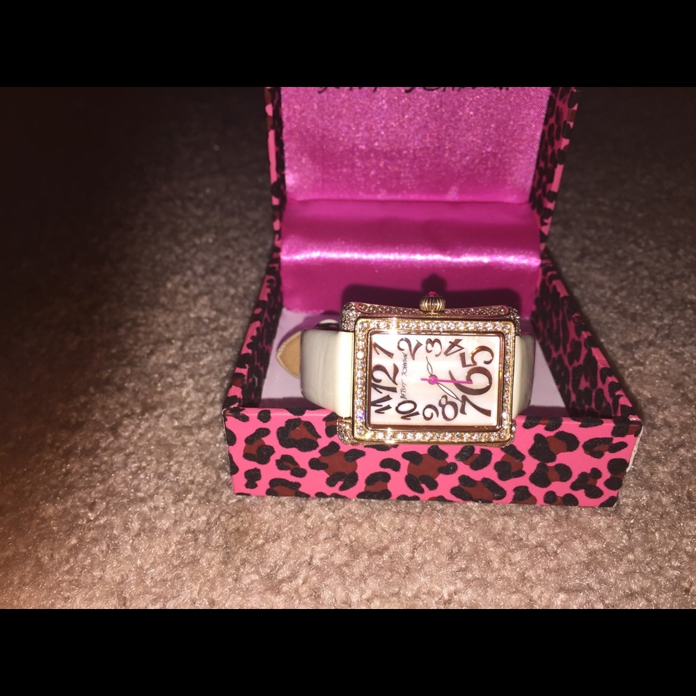 Betsey Johnson jeweled watch