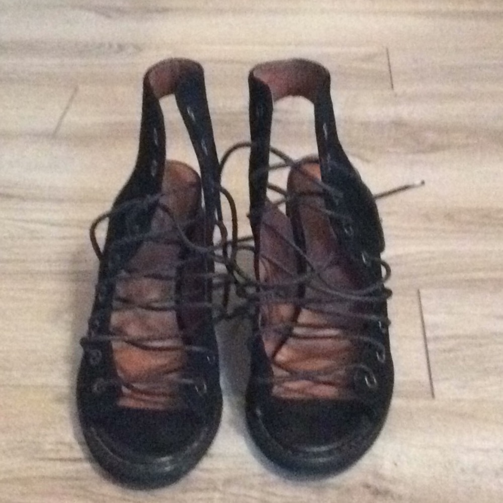 Lace up booties