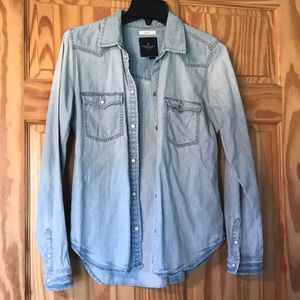 Denim button up shirt