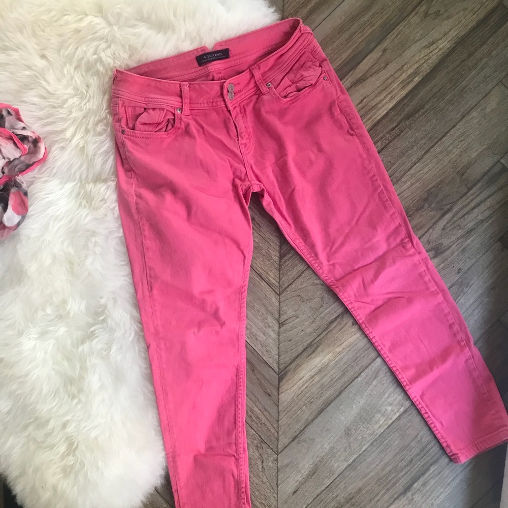 pink skinnies!