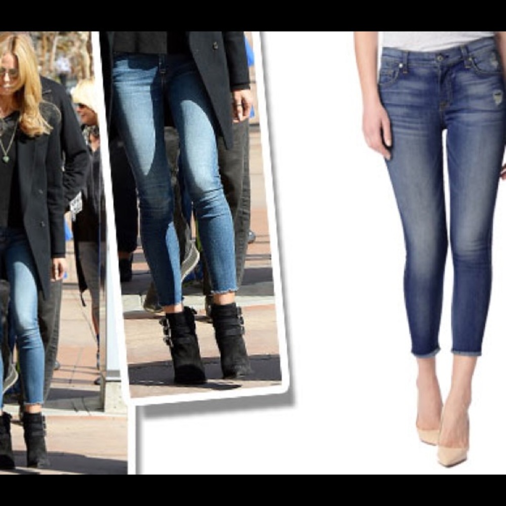 Express raw hem jeans
