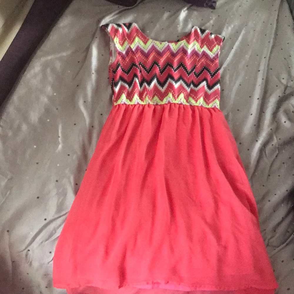 Girls dress sz 14. Orange.