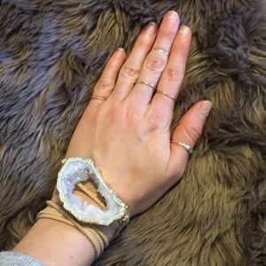 Geode wrap bracelet