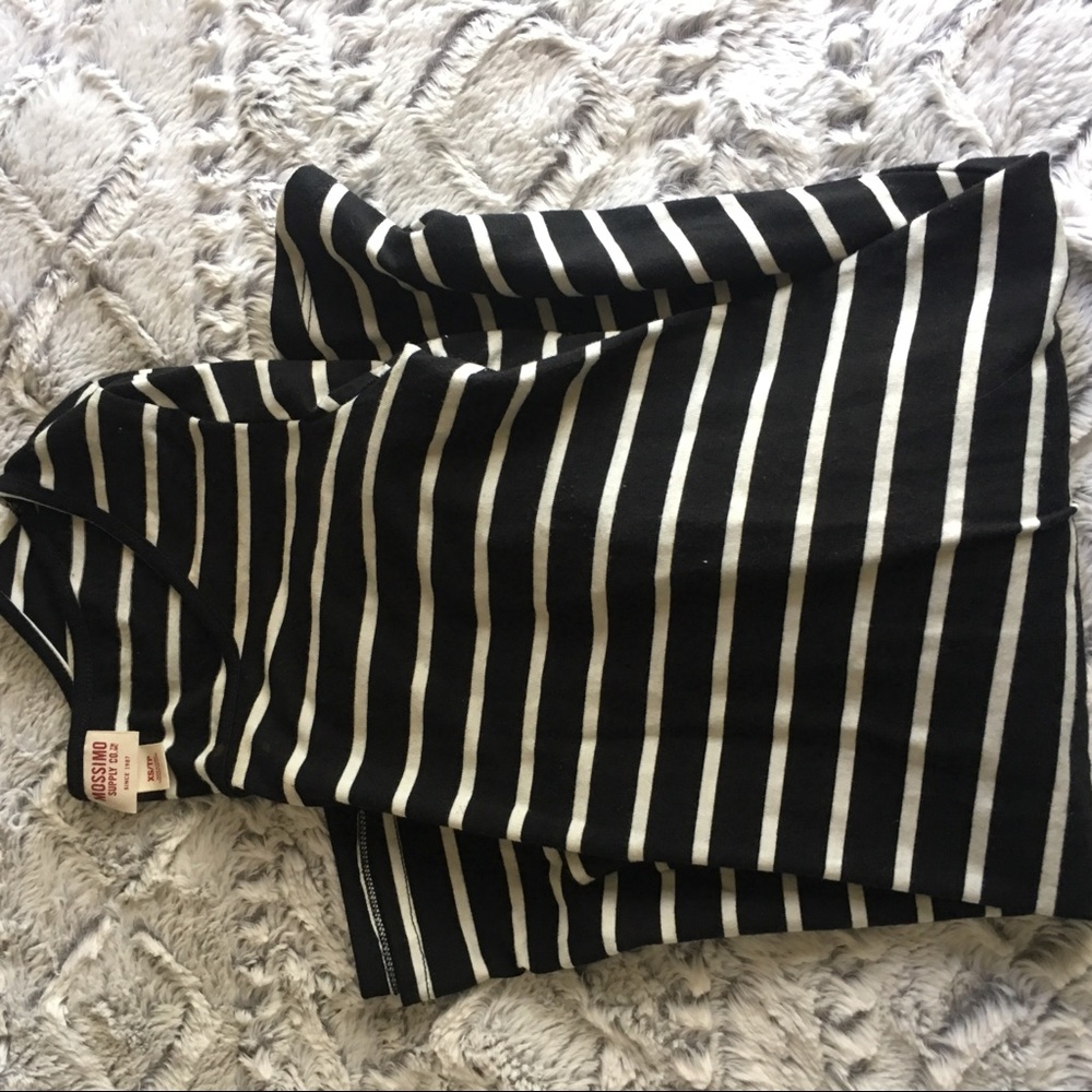 Striped shift dress (long sleeve)