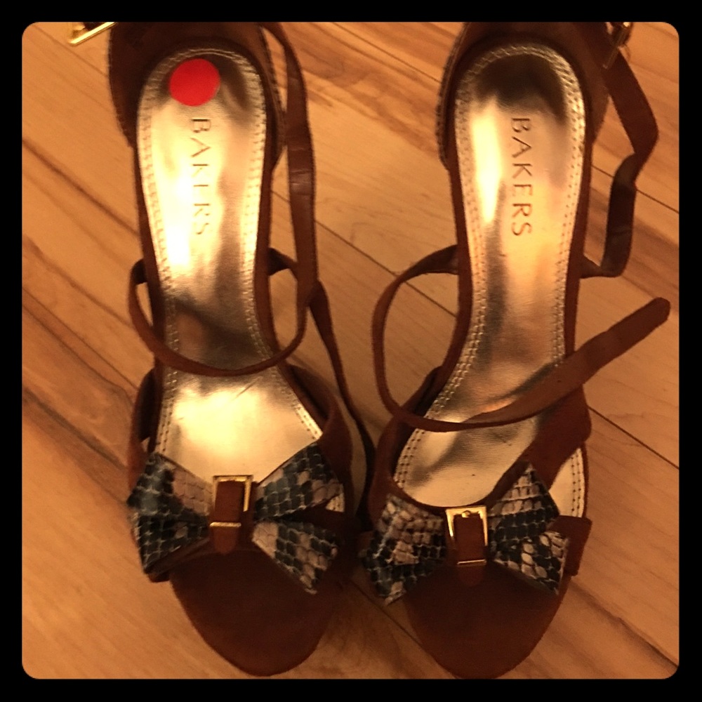 Brown pair of Bakers heels