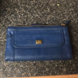 Fossil Blue Soft Leather Wallet