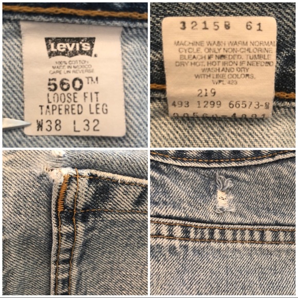 Vintage levis 560 loose fit tapered leg mom jeans - Picture 8 of 8