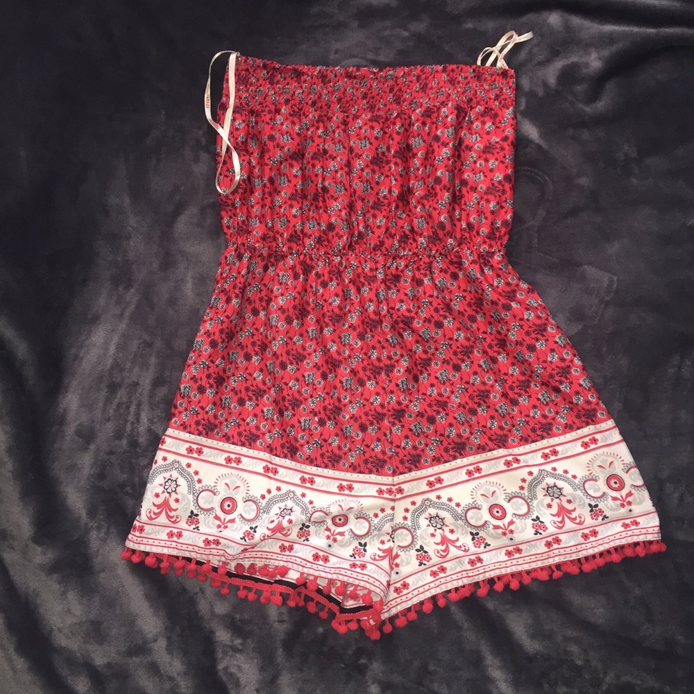 Strapless Romper