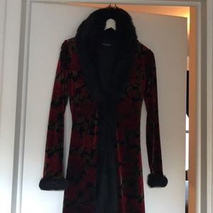 Betsy Johnson velvet coat!