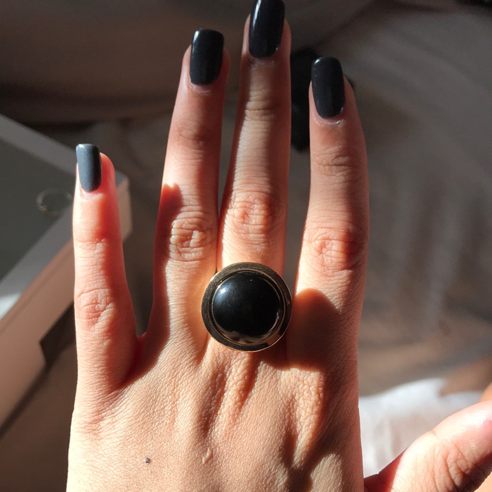 Black and Gold Ring
