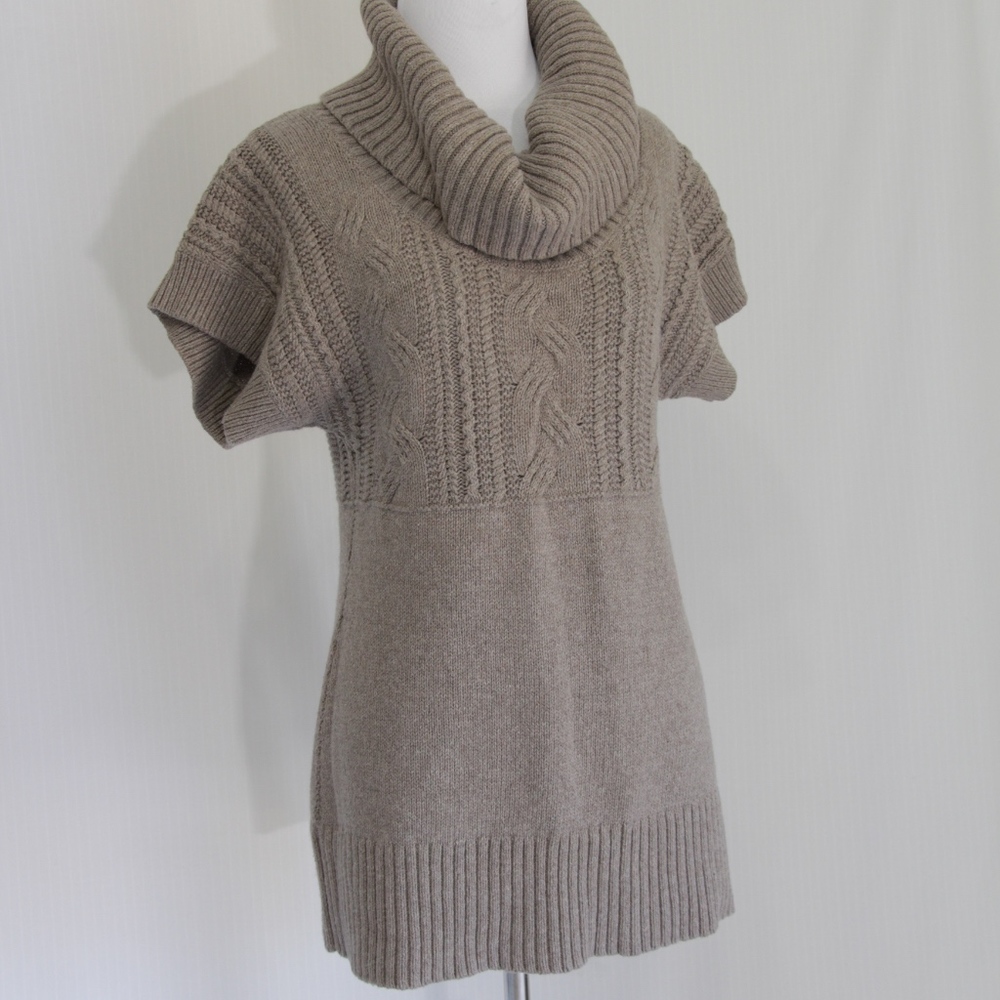 EUC Cowl Neck Cable Sweater