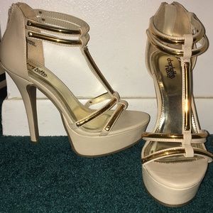 strappy platform sandals. never worn!
