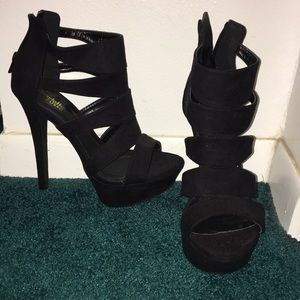 platform strappy heels