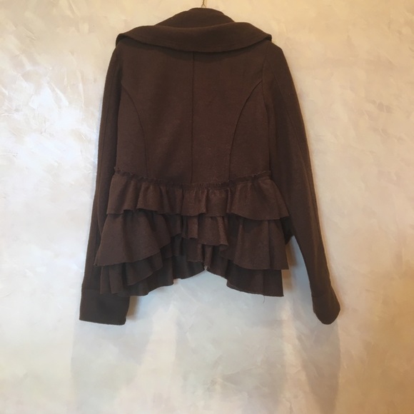 Anthropologie jacket ruffle - Picture 3 of 3