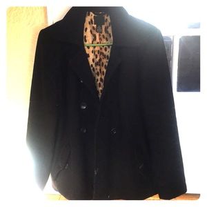Lucky brand black pea coat