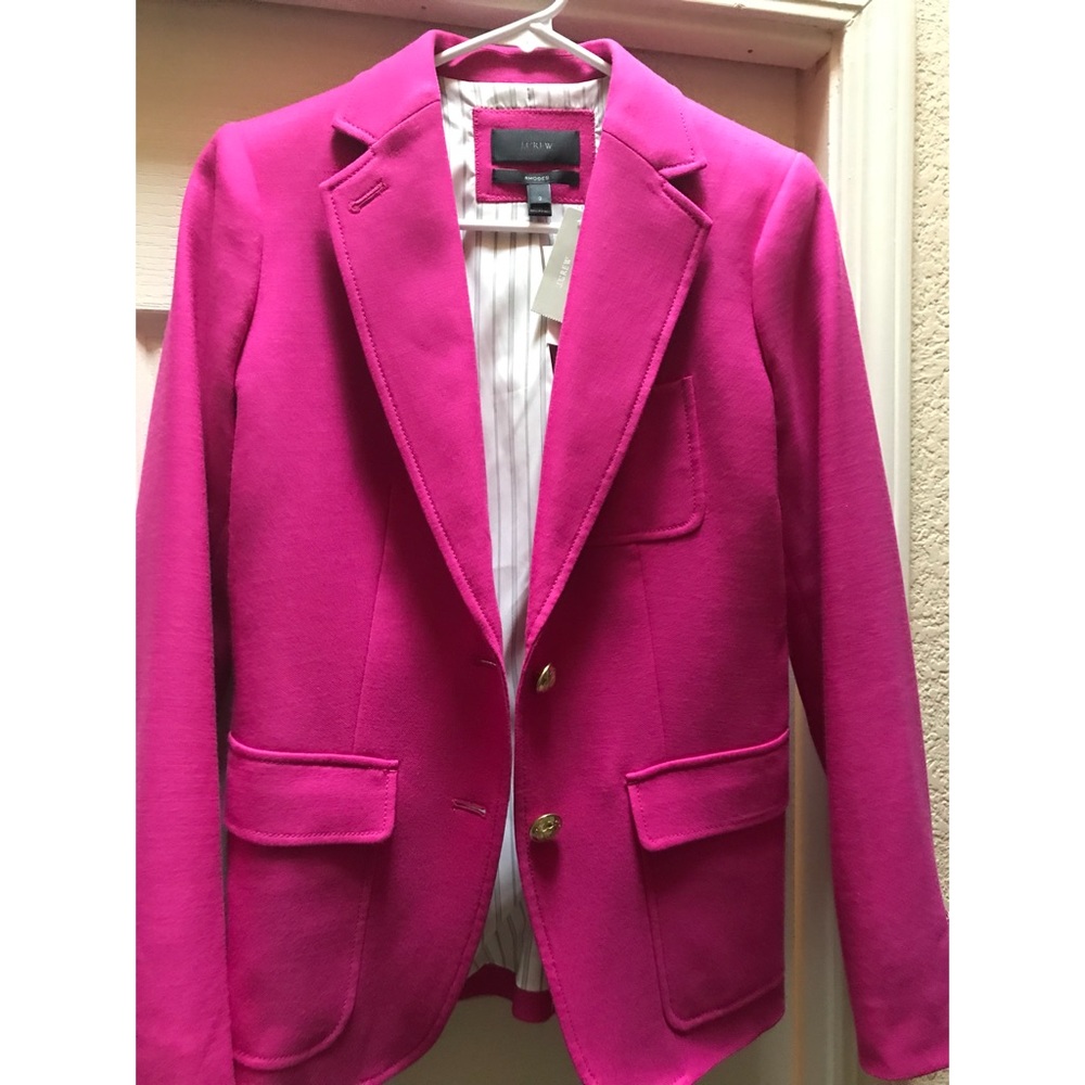 J Crew Pink Rhodes Blazer Sz 2 - new with tags!