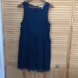 Forever 21 blue lace mini dress