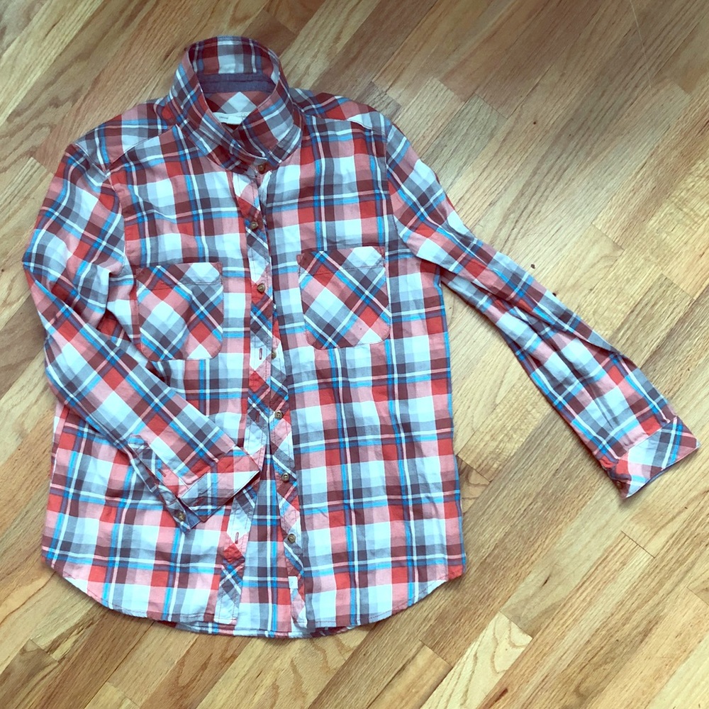 Treasure and Bond light flannel button down