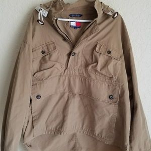 Vintage Tommy Hilfiger Khaki Parka Hoodie