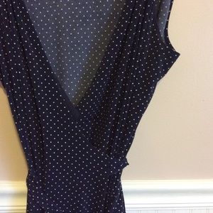 Polka dot wrap dress. 16/18