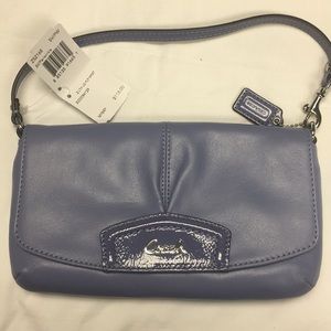 NWT! Coach periwinkle wristlet