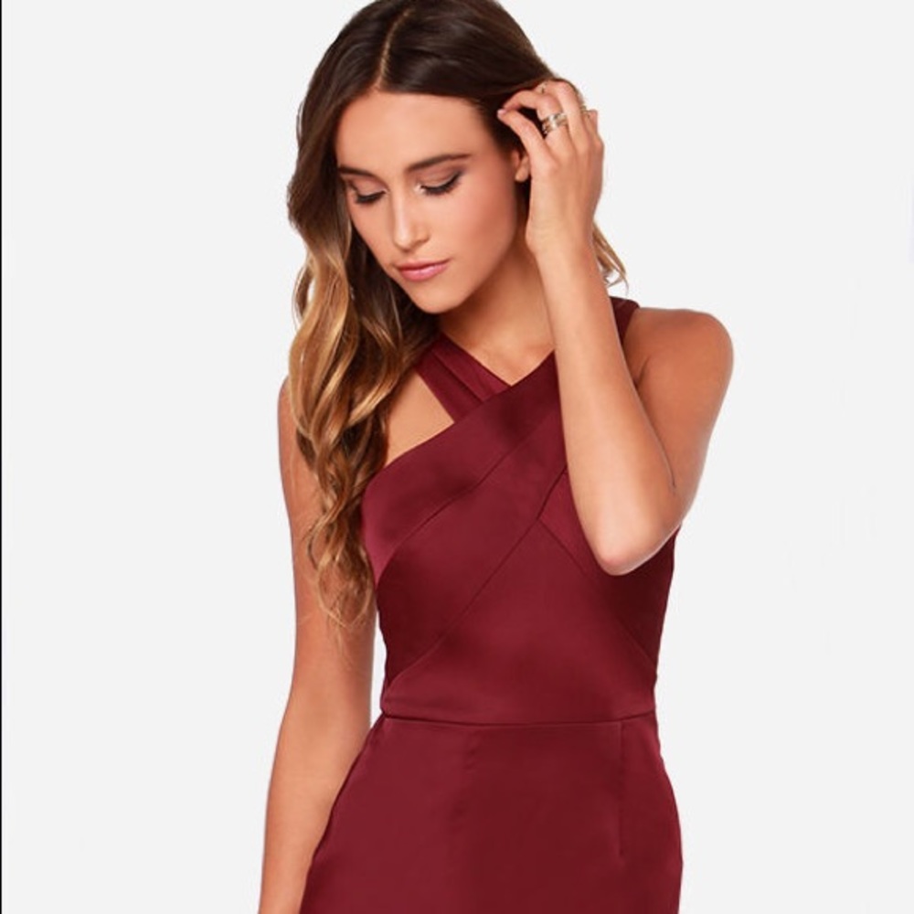 Style Stalker Lean on Me Dress in Pomegranate