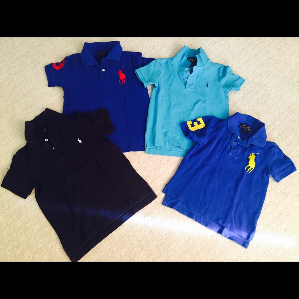 RL Polo shirts size 5 2 pcs and size 4 2 pcs