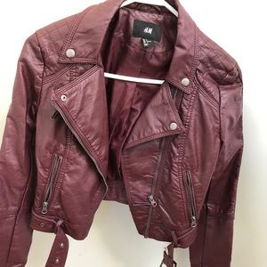Faux leather jacket