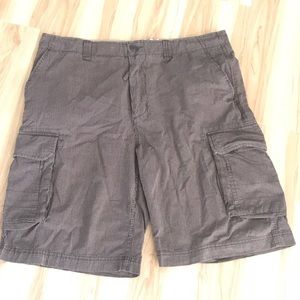 Op Men’s Brown Shorts with Cream Pin Stripes