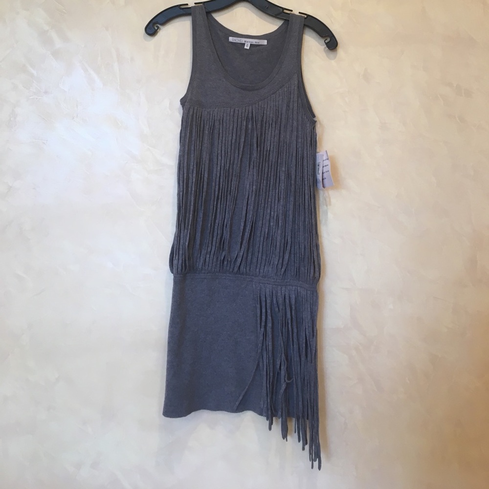 Rachel Roy fringe sweater dress XS