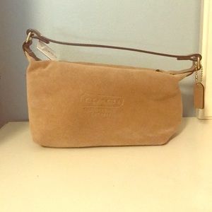 Mini suede Coach bag
