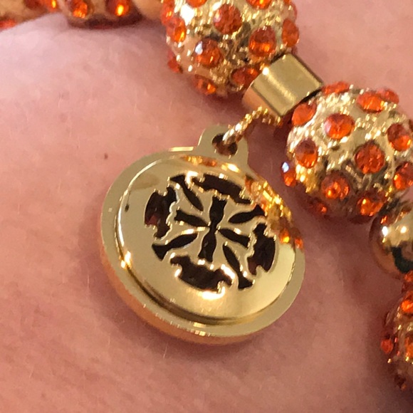 Rustic Cuff Bracelet - Orange & Gold - Picture 5 of 5